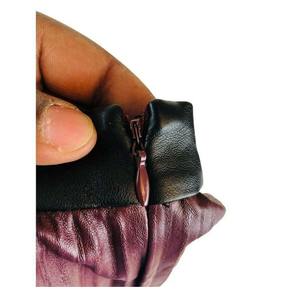 Women’s 1. State Color block Faux Leather Pleated accordion Skirt Size S - Picture 4 of 6